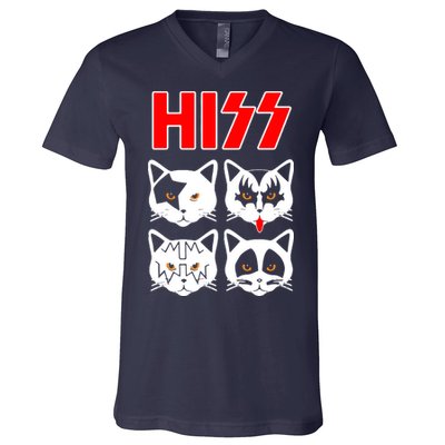 Hiss Cats V-Neck T-Shirt