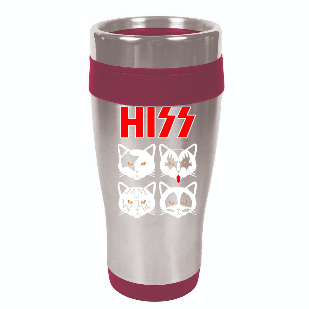Hiss Cats Flat Bill Trucker Hat