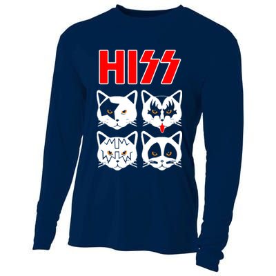 Hiss Cats Cooling Performance Long Sleeve Crew