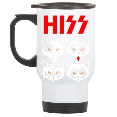 Hiss Cats Stainless Steel Travel Mug