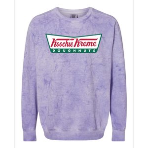 Hoochie Kreme Doughnuts Colorblast Crewneck Sweatshirt