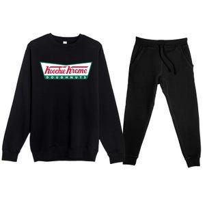 Hoochie Kreme Doughnuts Premium Crewneck Sweatsuit Set