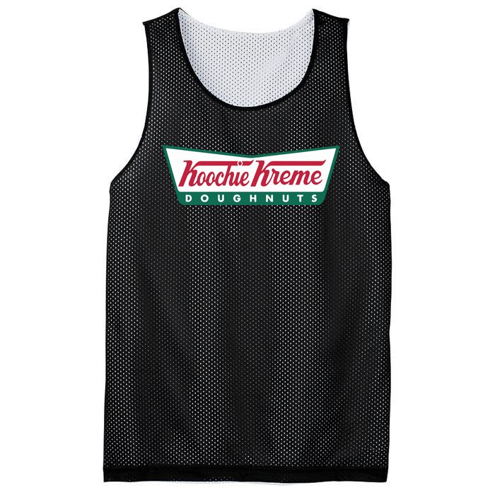 Hoochie Kreme Doughnuts Mesh Reversible Basketball Jersey Tank