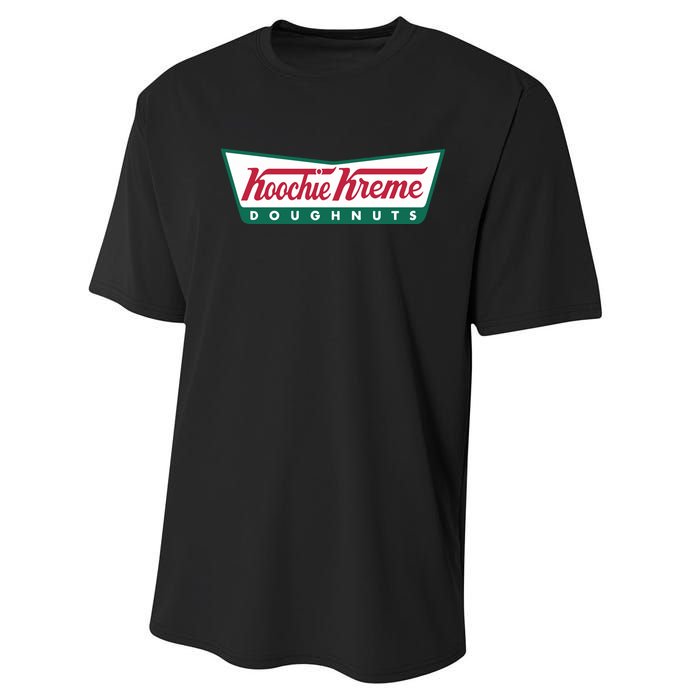 Hoochie Kreme Doughnuts Performance Sprint T-Shirt