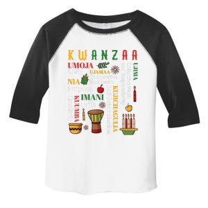 Happy Kwanzaa Drum Kinara Seven Candles Africa Celebration Toddler Fine Jersey T-Shirt