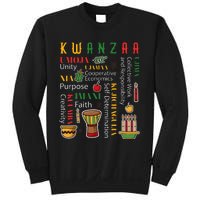 Happy Kwanzaa Drum Kinara Seven Candles Africa Celebration Sweatshirt