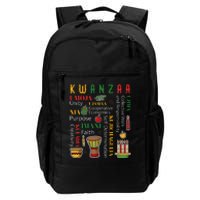 Happy Kwanzaa Drum Kinara Seven Candles Africa Celebration Daily Commute Backpack