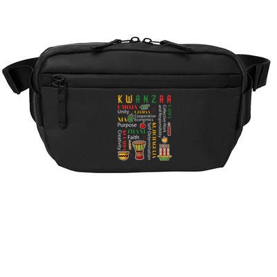 Happy Kwanzaa Drum Kinara Seven Candles Africa Celebration Crossbody Pack