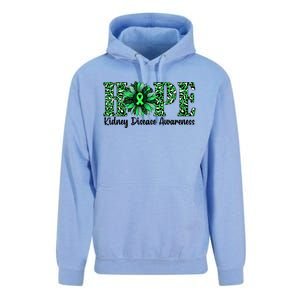 Hope Kidney Disease Awareness Leopard Sunflower Green Ribbons Healthier Unisex Surf Hoodie