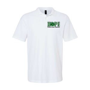 Hope Kidney Disease Awareness Leopard Sunflower Green Ribbons Healthier Softstyle Adult Sport Polo