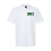 Hope Kidney Disease Awareness Leopard Sunflower Green Ribbons Healthier Softstyle Adult Sport Polo