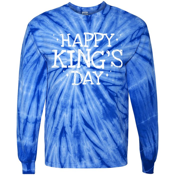 Happy King's Day Gift Funny Epiphany Cute Gift Cool Christian Tee Gift Tie-Dye Long Sleeve Shirt