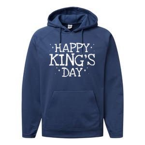 Happy King's Day Gift Funny Epiphany Cute Gift Cool Christian Tee Gift Performance Fleece Hoodie