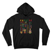 Happy Kwanzaa Drum Kinara Seven Candles Africa Celebration Hoodie