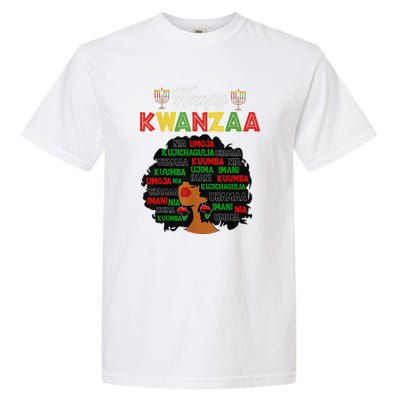 Happy Kwanzaa Decorations African American Seven Principles Garment-Dyed Heavyweight T-Shirt