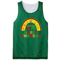 Happy Kwanzaa Decorations Rainbow 7 Seven Principles Kinara Mesh Reversible Basketball Jersey Tank