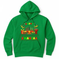 Happy Kwanzaa Drum Kinara Seven Candles Africa Celebration Hoodie