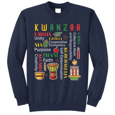 Happy Kwanzaa Drum Kinara Seven Candles Africa Celebration Sweatshirt