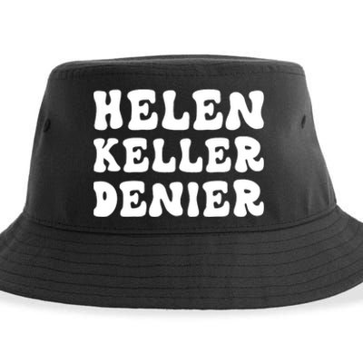 Helen Keller Denier Meme Sustainable Bucket Hat