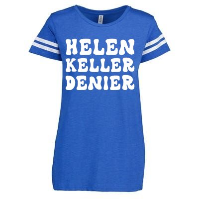 Helen Keller Denier Meme Enza Ladies Jersey Football T-Shirt