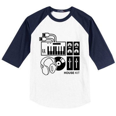 Housing Kit Electro Minimal Dj Vehicle Baseball Sleeve Shirt