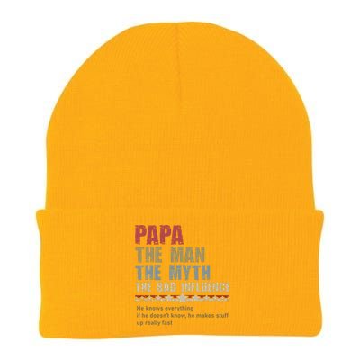 He Knows Everything If He Doesn’T Know He Make A Stuff Up Knit Cap Winter Beanie