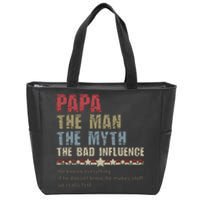 He Knows Everything If He Doesn’T Know He Make A Stuff Up Zip Tote Bag