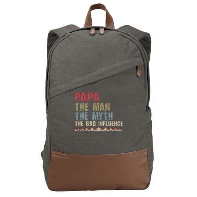 He Knows Everything If He Doesn’T Know He Make A Stuff Up Cotton Canvas Backpack