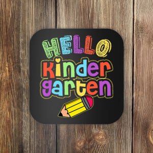 Hello Kindergarten First Day of Kindergarten Back To School Coaster