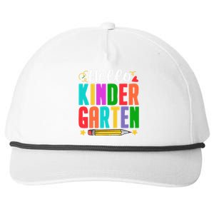 Hello Kindergarten First Day Of School Teachers Students Snapback Five-Panel Rope Hat