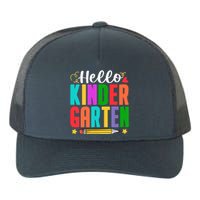 Hello Kindergarten First Day Of School Teachers Students Yupoong Adult 5-Panel Trucker Hat