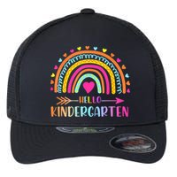 Hello Kindergarten Funny Rainbow Flexfit Unipanel Trucker Cap
