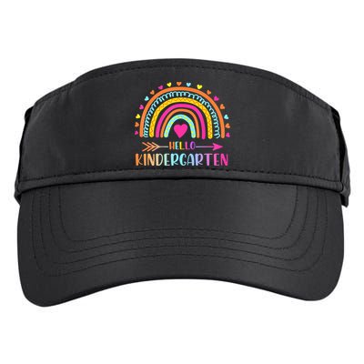 Hello Kindergarten Funny Rainbow Adult Drive Performance Visor