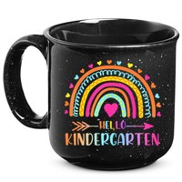 Hello Kindergarten Funny Rainbow 15oz Campfire Ceramic Mug
