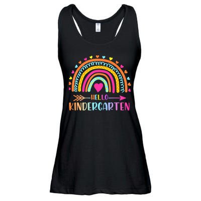 Hello Kindergarten Funny Rainbow Ladies Essential Flowy Tank