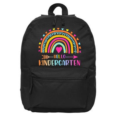 Hello Kindergarten Funny Rainbow 16 in Basic Backpack
