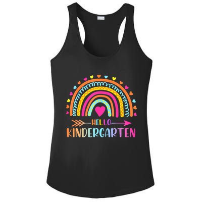 Hello Kindergarten Funny Rainbow Ladies PosiCharge Competitor Racerback Tank