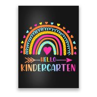 Hello Kindergarten Funny Rainbow Poster