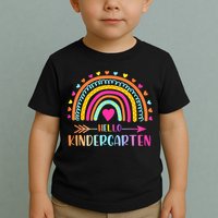 Hello Kindergarten Funny Rainbow Toddler T-Shirt