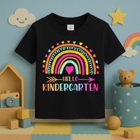 Hello Kindergarten Funny Rainbow Toddler T-Shirt