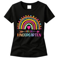 Hello Kindergarten Funny Rainbow Womens T-Shirt