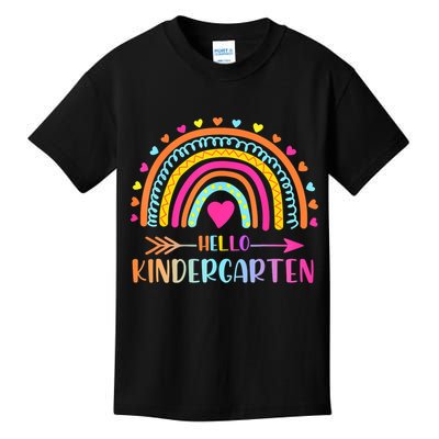 Hello Kindergarten Funny Rainbow Kids T-Shirt