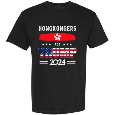 Hong Kongers For Trump 2024 Hong Kong Flag Patriotic Garment-Dyed Heavyweight T-Shirt