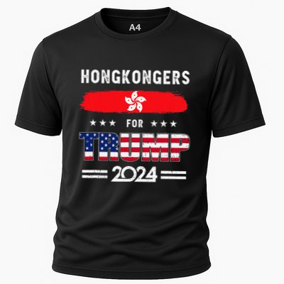 Hong Kongers For Trump 2024 Hong Kong Flag Patriotic Performance Shirt