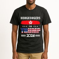 Hong Kongers For Trump 2024 Hong Kong Flag Patriotic Tall T-Shirt