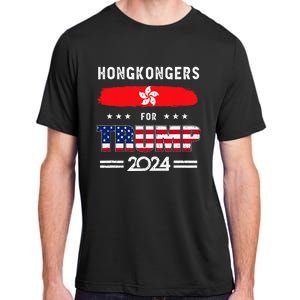 Hong Kongers For Trump 2024 Hong Kong Flag Patriotic Adult ChromaSoft Performance T-Shirt