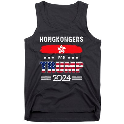 Hong Kongers For Trump 2024 Hong Kong Flag Patriotic Tank Top