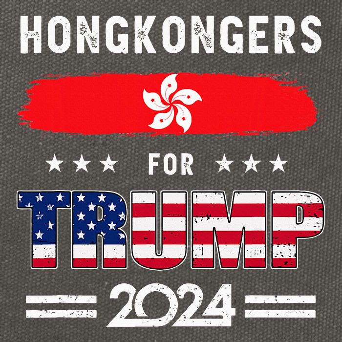 Hong Kongers For Trump 2024 Hong Kong Flag Patriotic Cotton Canvas Backpack