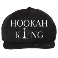 Hookah King Funny Shisha Lover Wool Snapback Cap