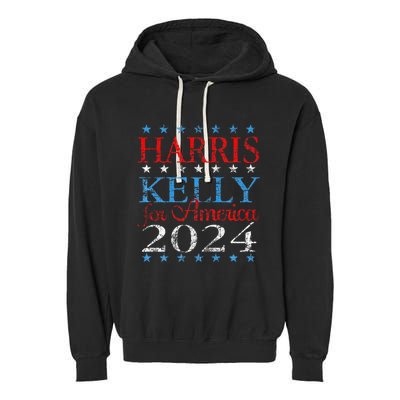 Harris Kelly For America 2024 Kamala Harris Mark Kelly Garment-Dyed Fleece Hoodie